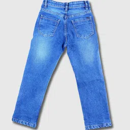 Purple United Kids Boys Regular Fit Mid-Rise Low Distress Heavy Fade Jeans image 2