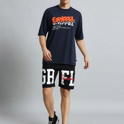 GRIFFEL Printed T-Shirt With Shorts Co-Ords-picture-6