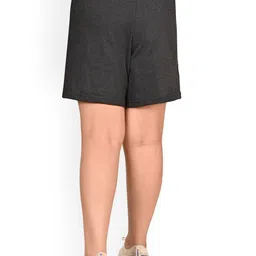 BAESD Girls Pack Of 2 Cotton Solid Regular Bermuda Shorts image 2