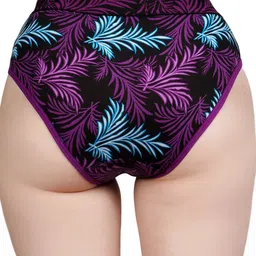 TrybeX Printed Pure Cotton Hipster Briefs SC-WP-Kangana-Purple image 4
