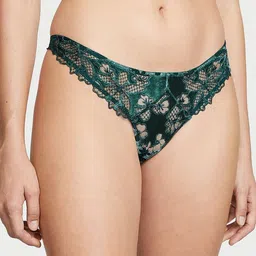 Victoria's Secret Women Embroidered Low-Rise Thong Briefs-image-19