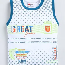 Mars Infiniti Kids Pack Of 2 Printed Round Neck Pure Cotton T-shirt With Shorts image 3