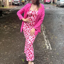 BAESD Printed Halter Neck Maxi Dress image 4