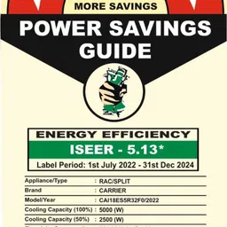 carrier 1.5 Ton 5 Star Split Inverter AC- White image 4