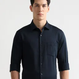 Arrow Men Slim Fit Solid Spread Collar Cotton Formal Shirt-picture-26