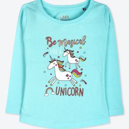 ariel Girls Set of 2 Graphic Round Neck Regular Fit Printed T-shirt-picture-45