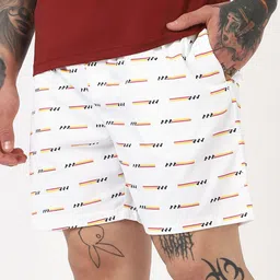 Bewakoof Men White All Over Printed Boxers image 5