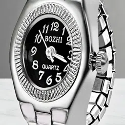 SAPRAA TRENDS Women Silver-Plated Stainless Steel Watch Ring-picture-18