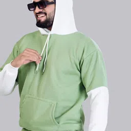 Moda Rapido Men Cotton Blend Hooded Sweatshirt image 2