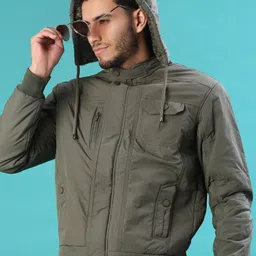 v-mart Men Solid Bomber Jacket-picture-10