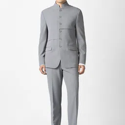 V Dot Men Slim-Fit Single-Breasted Mandarin Collar Two Pieces Suits-image-72