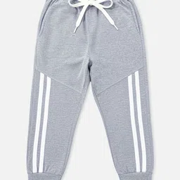 YK X Trampoline Kids Pack Of 3 Striped Cotton Relaxed-Fit Joggers image 2