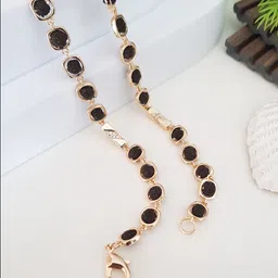 JKL Jewelry Men Brass Rose Gold-Plated Temple Chain image 4