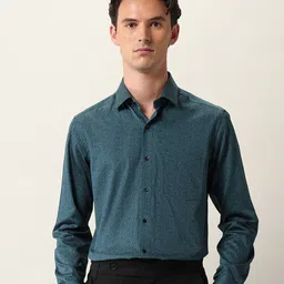 Arrow Regular Fit Floral Printed Opaque Classic Cotton Formal Shirt-picture-11