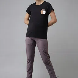 TRENDSATTIRE Graphic Printed Round Neck Short Sleeves Regular Fit T-Shirt image 5