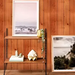 Jaamso Royals Brown & Black Striped Design Printed Self-Adhesive & Removable Wall Sticker-image-9