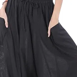 WHITEWHALE Women Loose Fit Pure Cotton Harem Pants image 3
