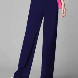 TOOCHKI Women Relaxed Straight Leg Relaxed Fit High-Rise Non Iron Trousers-picture-18