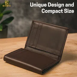 CIMONI Men Leather Three Fold Wallet image 4