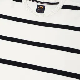 Peter England Casuals Men Striped Pullover image 2