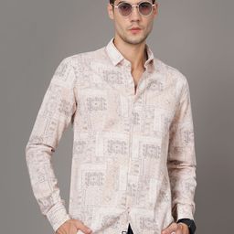 THE BEETEL HOUSE Men Standard Slim Fit Ethnic Motifs Printed Cotton Casual Shirt-picture-36