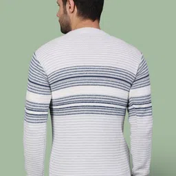 GRACIT Men Striped Woollen Pullover image 3