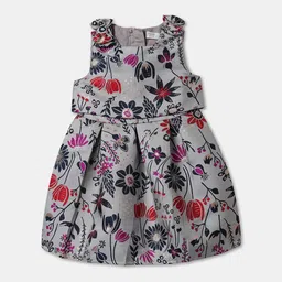 R&B Girls Floral Print A-Line Dress-picture-36