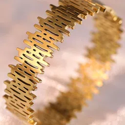 DIVASTRI Women Gold-Plated Kada Bracelet-picture-11