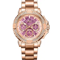 Alexandre Christie Women Embellished Dial & Stainless Steel Bracelet Style Straps Analogue Watch-picture-25