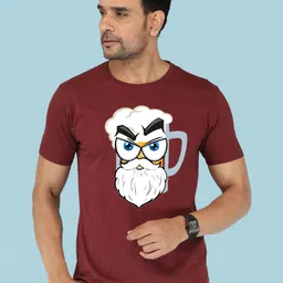 NOBLE HUSTLE Men Graphic Printed Round Neck Cotton T-shirt-picture-25