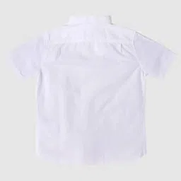 GAP Boys White Button-Down Half Sleeve Shirt image 2