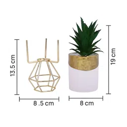 Myntra Elegant Homes White 1 Pieces Artificial Plant With Pot image 3