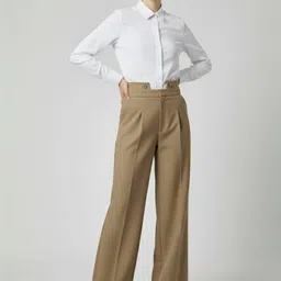 HIGH BUY Women Tailored High-Rise Trousers-picture-25