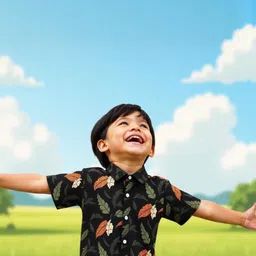 LUVITUS Boys Floral Printed Casual Half Sleeve Shirt-picture-47