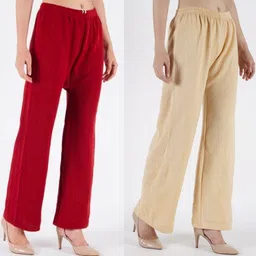 CROWN KING Women Easy Wash Trousers-image-73