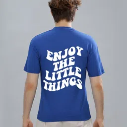 FALTU.CO Men Typography Printed Round Neck Pure Cotton Oversized T-shirt-picture-42