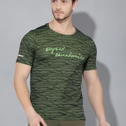 GREENLANDS Abstract Printed Round Neck Short Sleeves Sports T-shirt-picture-10