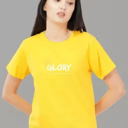 Moda Rapido Women Typography Printed Round Neck Cotton T-shirt-image-94