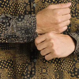 Louis Philippe Sport Men Ethnic Motifs Printed Spread Collar Casual Shirt image 5