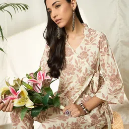Bandia Bandia Floral Printed Tunic With Trousers Co-Ords image 3