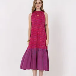 kalamir Zenava by Myntra Women Ethnic Motifs Print A-Line Dress-picture-38