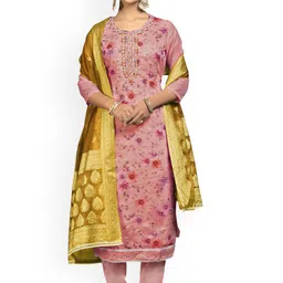 Maroosh Embellished Organza Unstitched Dress Material-picture-22