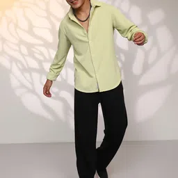 Campus Sutra Men Comfort Textured Opaque Casual Shirt-picture-29