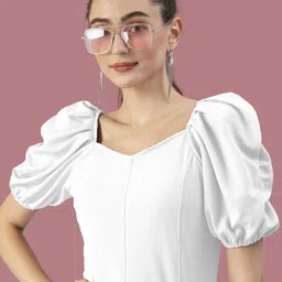 Dream Beauty Fashion Women Sweetheart Neck Puff Sleeve Top-picture-40