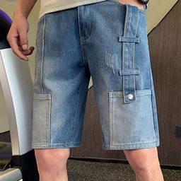 StyleCast x Revolte Men Mid-Rise Denim Shorts-picture-49