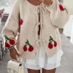 StyleCast Women Floral Printed Cardigan Sweater-image-32