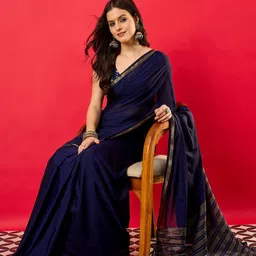 all about you Zari Silk Blend Banarasi Saree image 3