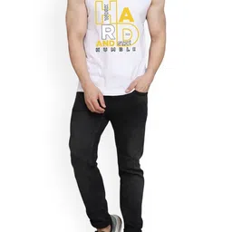 WOOSTRO Pack Of 2 Printed Innerwear Vests - RS26 CMB (RUN NAVY) (HARD WHITE) image 3