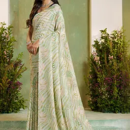 Garden Vareli Abstract Printed Saree image 2