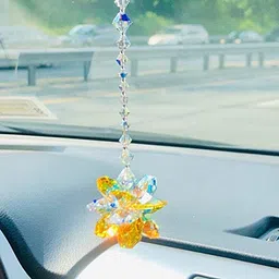 ganesharter GA Glass Crystal Car Hanging Suncatcher Beautiful Super Sparkling K9 Crystal A15 image 1